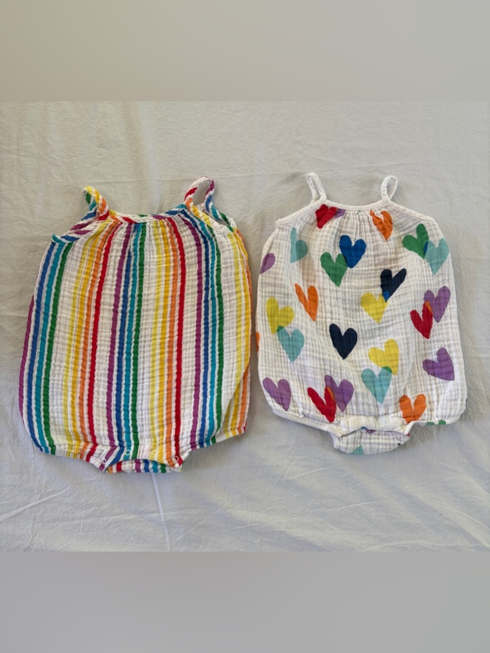 Primary Bundle Baby Soft Cotton Gauze Muslin Bubble Rompers 12-18 Month